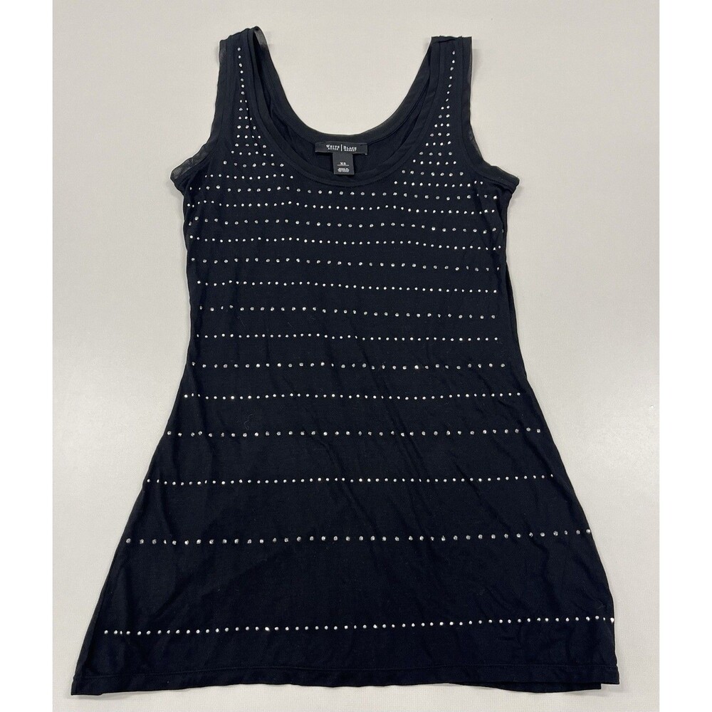 Women's White House Black Market Black Tank Top, Size XS